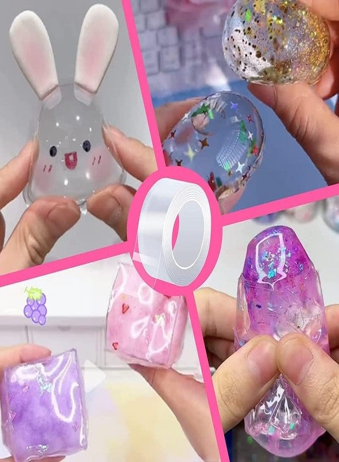 Naughty angels Nano Tape Bubble Kit - Nano Tape Bubble Kit for Kids, Nano Bubble Kit Double - Sided Tape 4 Straw Multicolor - DIY Craft Kit, Nano Tape Bubbles - Image 2